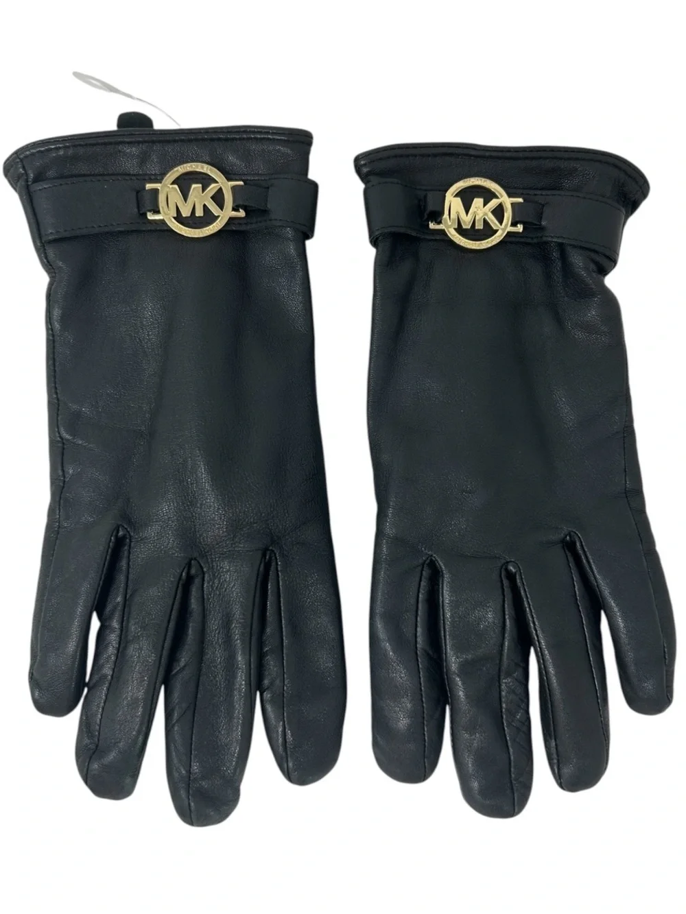 Michael Kors black leather gloves